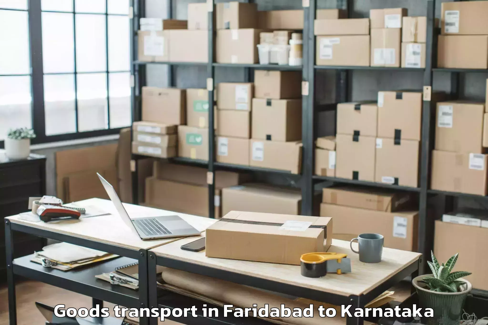 Top Faridabad to Sindhanur Goods Transport Available